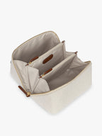 Colette Lay-Flat Toiletry Bag in Canvas