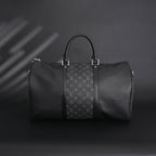 Louis Vuitton Keepall Bandoulière 50 – Monogram Eclipse Canvas Travel Bag