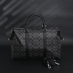 Coach Metropolitan Duffel Bag in Signature Black Canvas