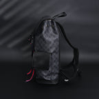 Gucci GG Supreme Monogram Backpack with Web Stripe