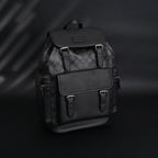 Coach Men’s Leather Backpack – Black Signature Canvas