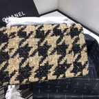 Chanel 19 tweed Flap Bag Black and beige