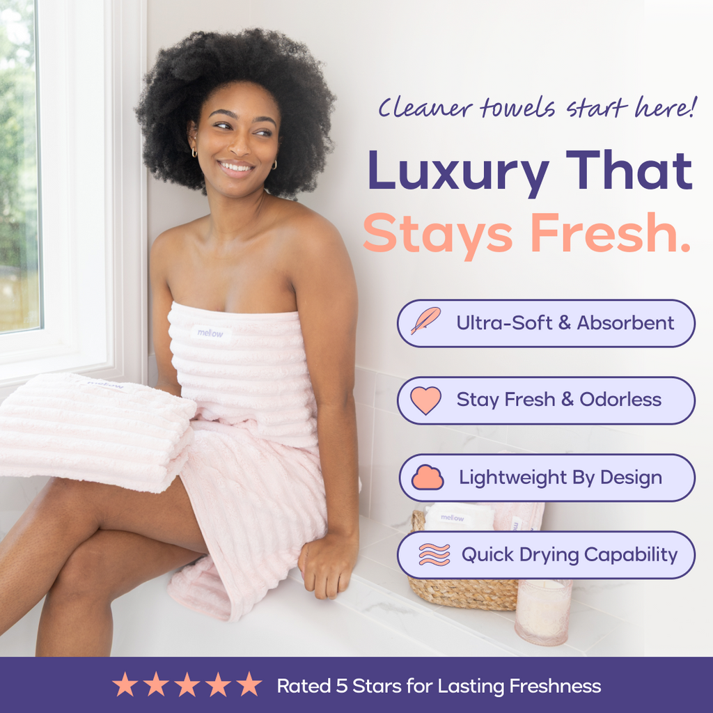 Ribbed Bath Towels (4-Pack)