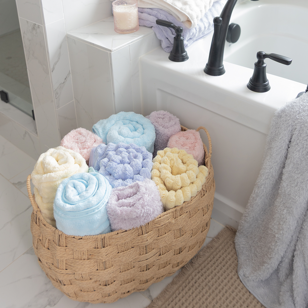 Ribbed Bath Towels (4-Pack)