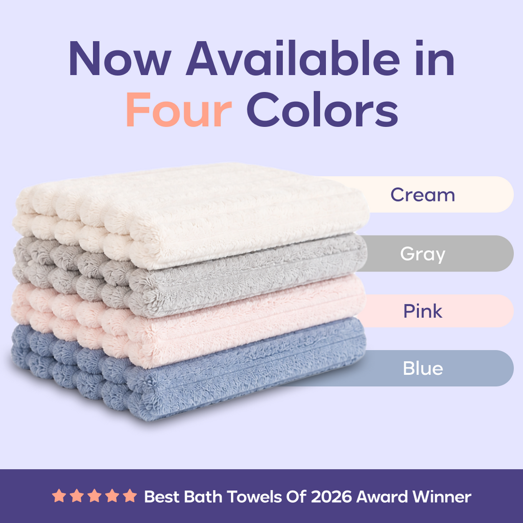 Ribbed Hand Towels (4-Pack)