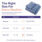 Ribbed Bath Towels (4-Pack)